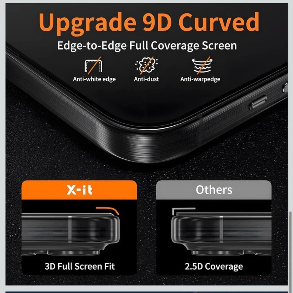 X-it 2 Packs Screen Protector for Samsung Galaxy S24 plus 6.8-inch